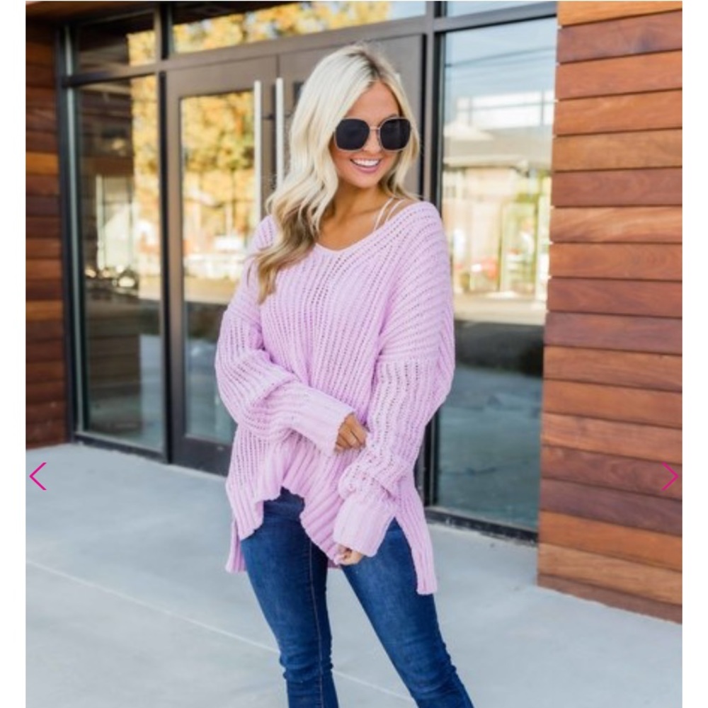 Pink Lily Oversized Sweater